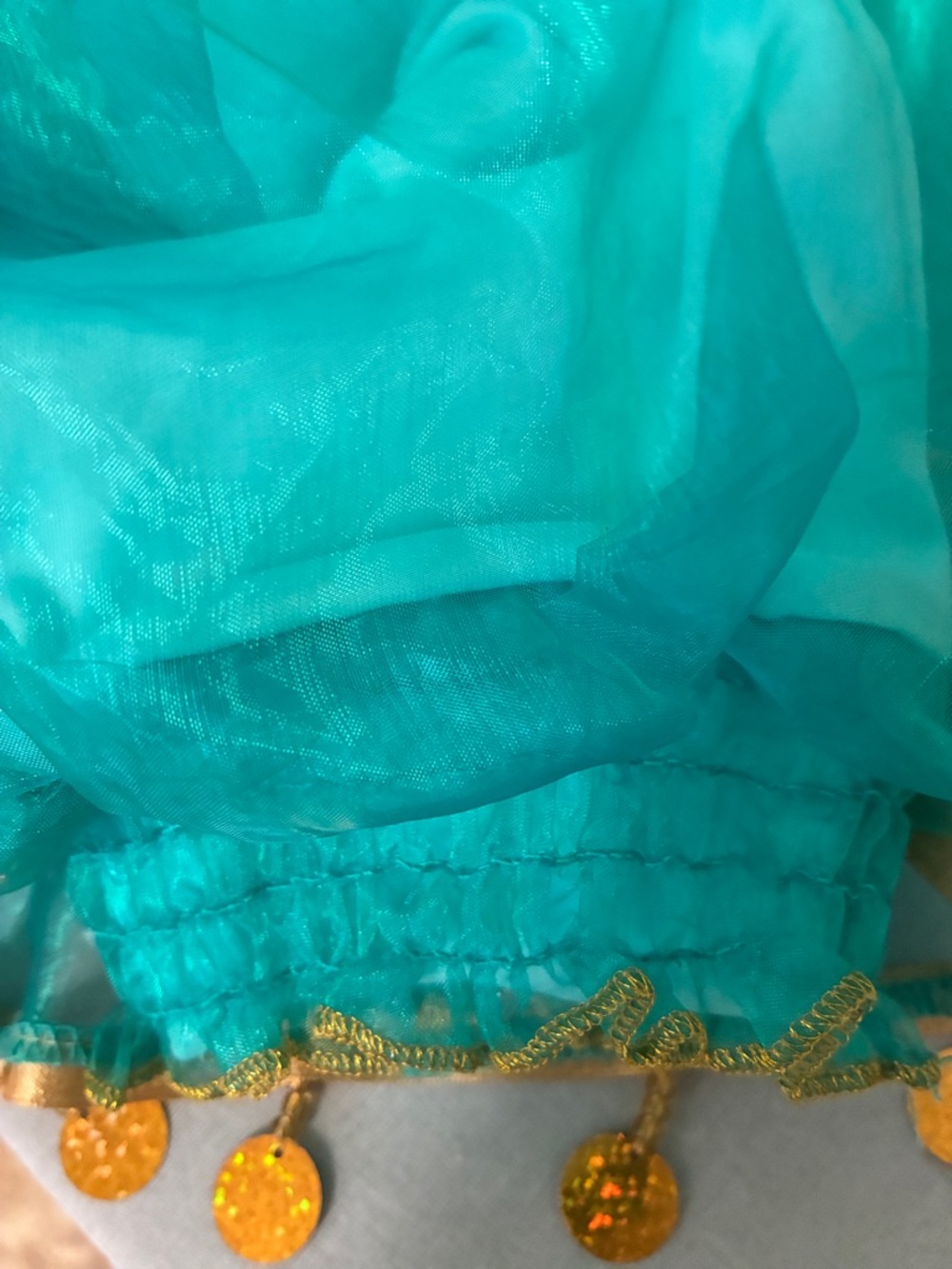 Disney Princess Jasmine Costume Dress Up Set - Size 4 - Picture 7 of 8